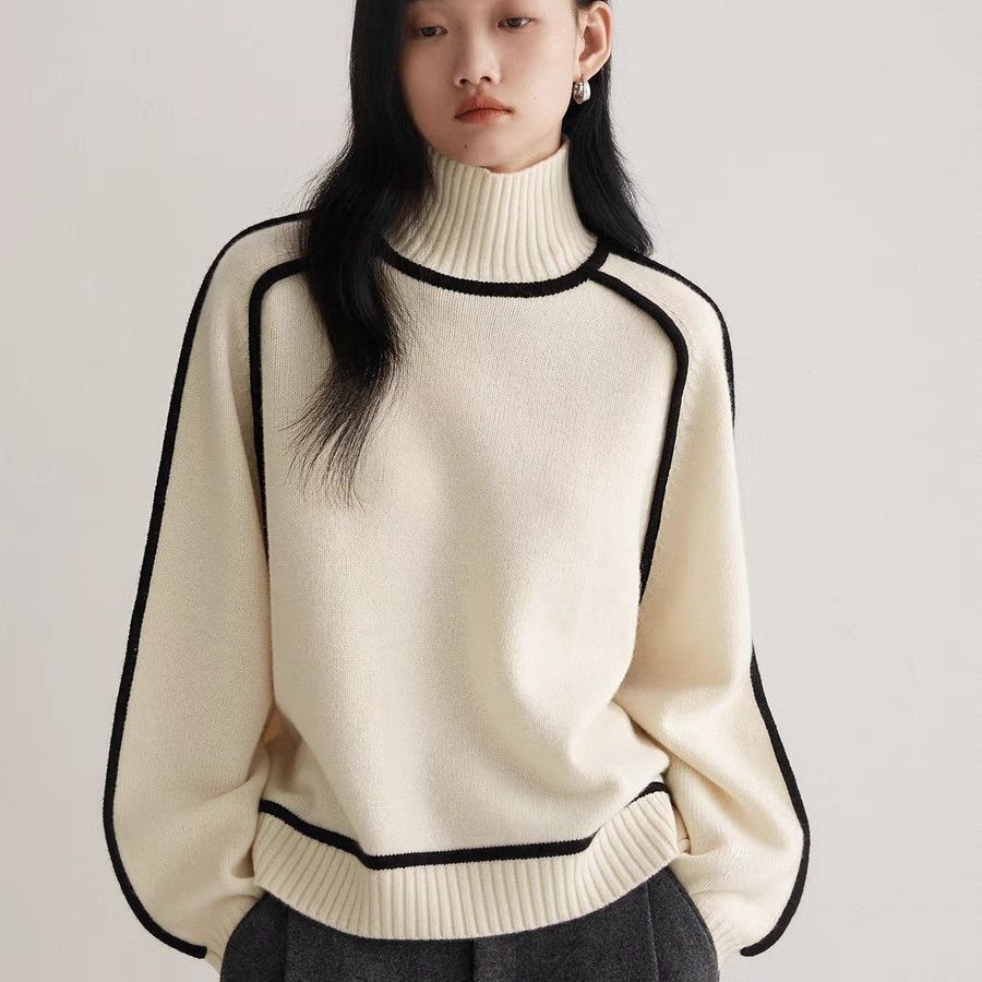 Half Turtleneck Knit Sweater