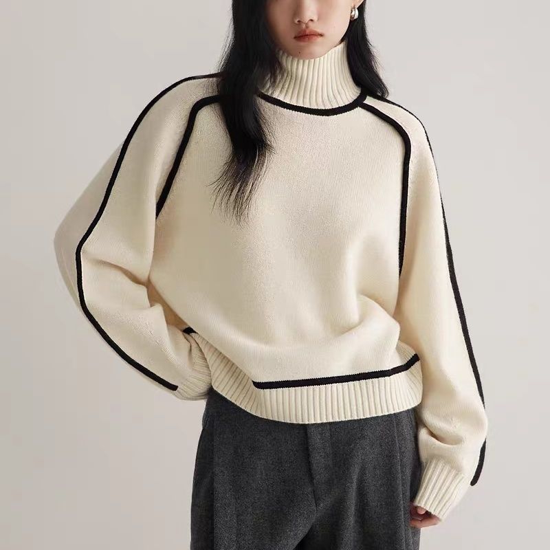 Half Turtleneck Knit Sweater