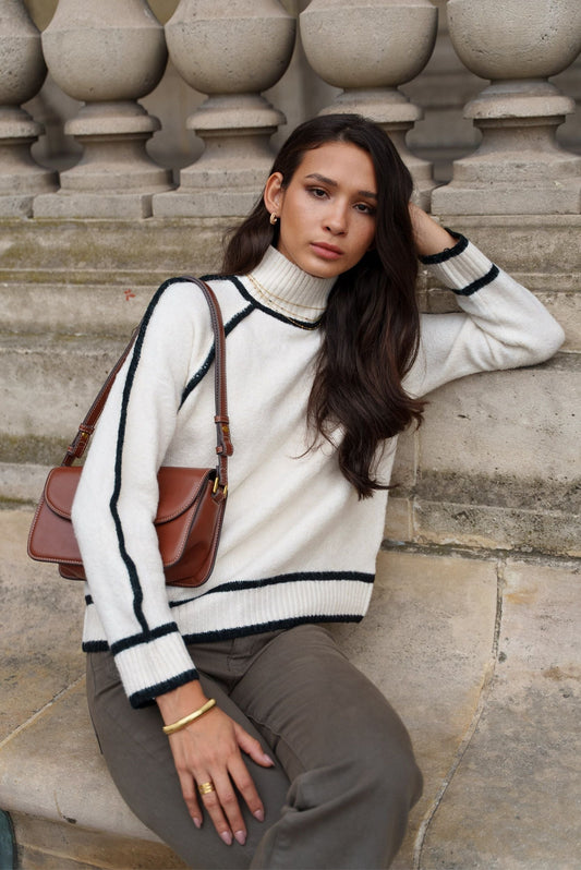 Half Turtleneck Knit Sweater