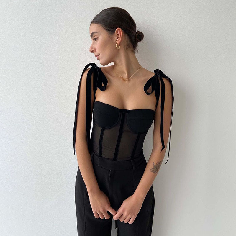 Sheer Backless Camisole