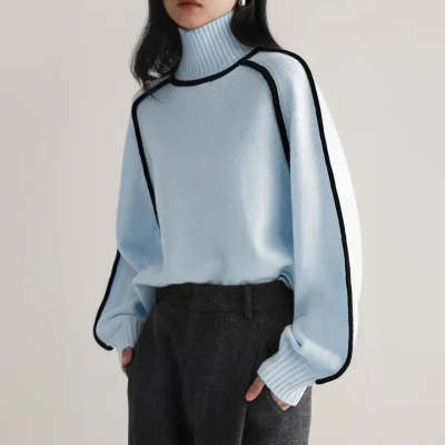 Half Turtleneck Knit Sweater