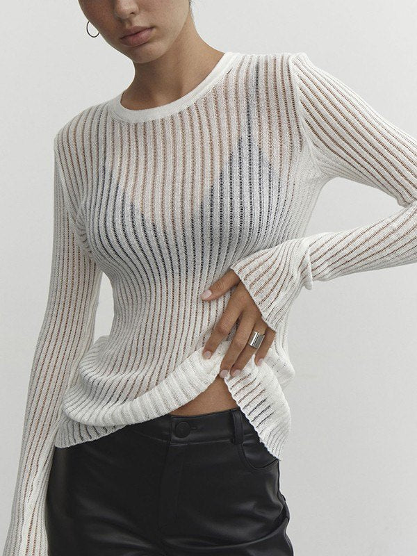 Round Neck Wool Top